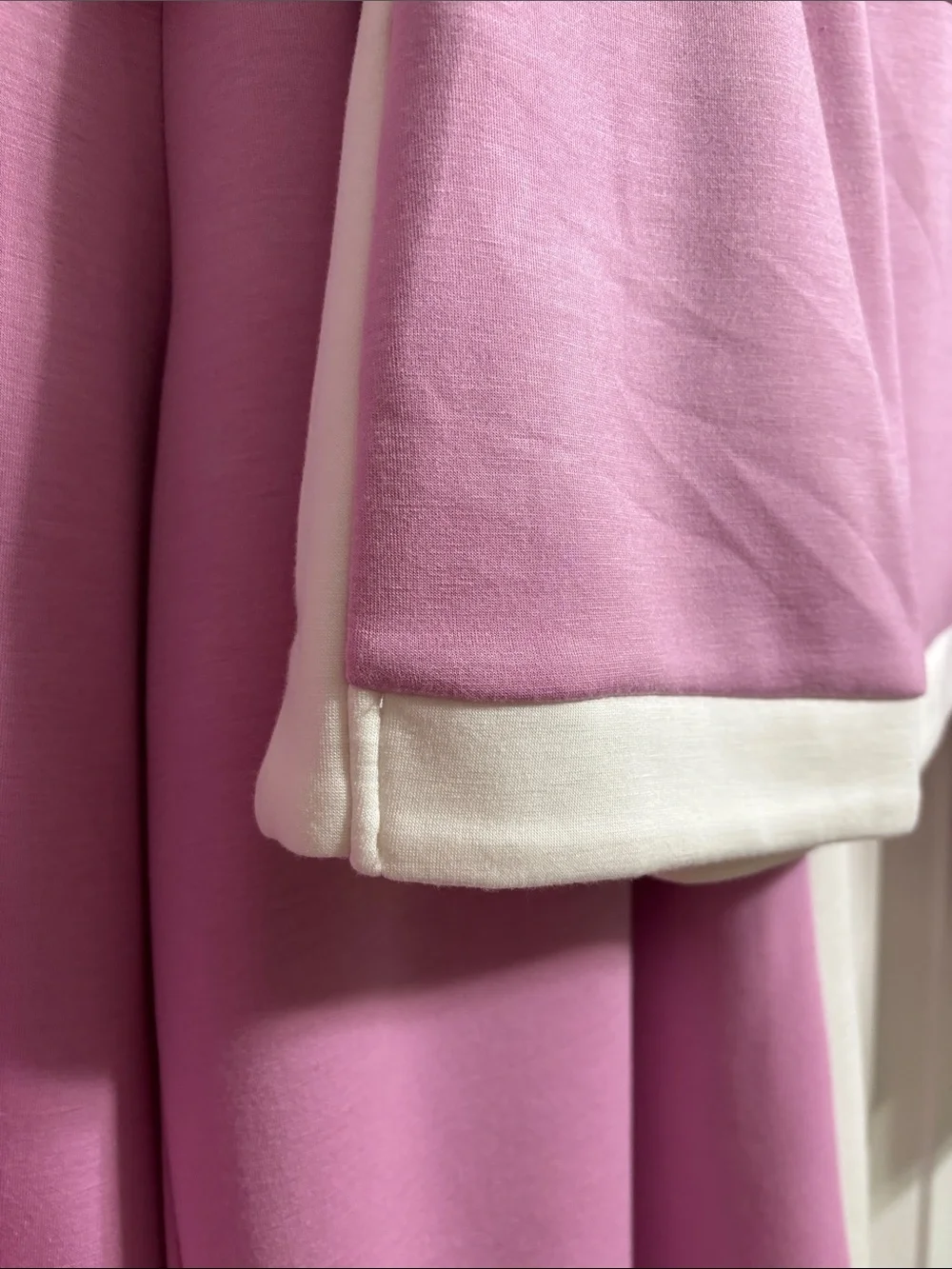 entro Pink Cropped Tank, pants and skort set with White Trim - Picture 6 of 16